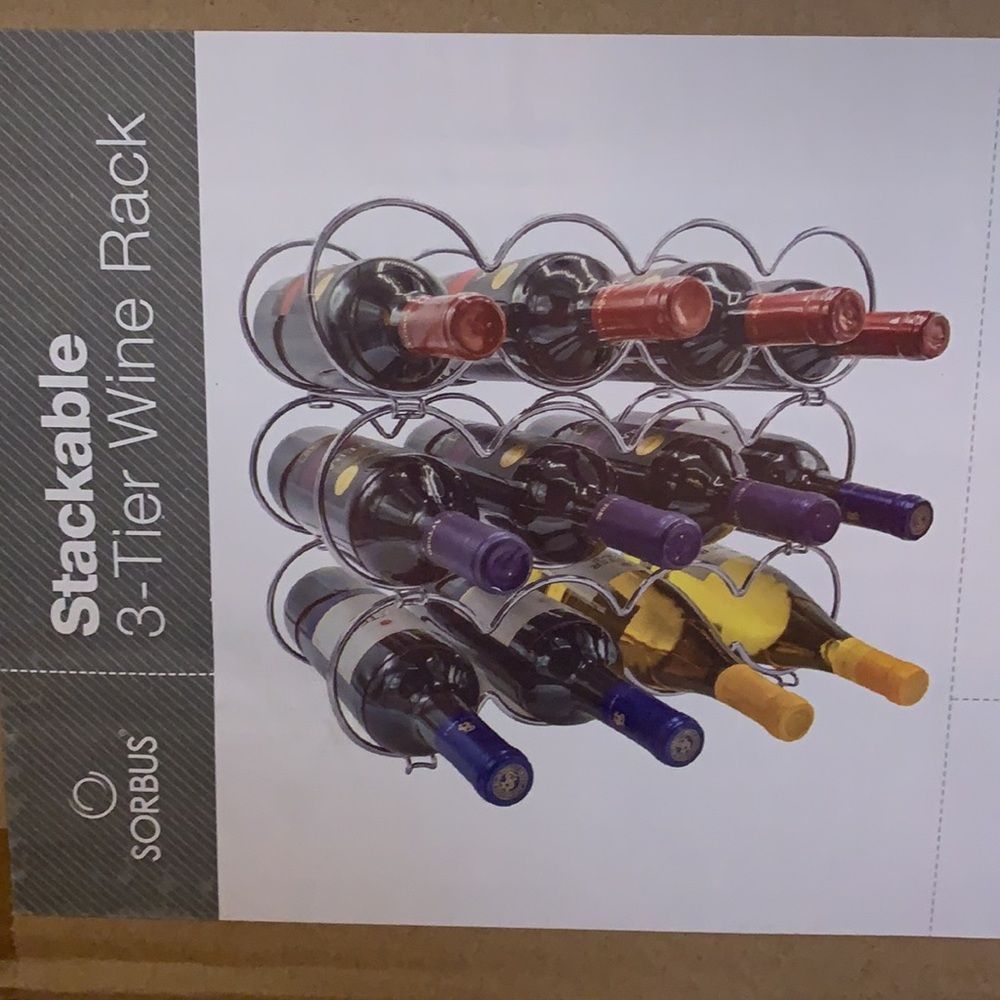 Stackable 3-Teri rack metal